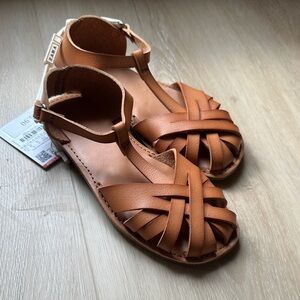 Zara Kids Tan Leather Sandals